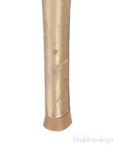 PVC Gold Pointed Toe Sandals