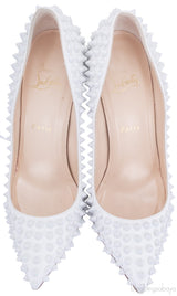 Pigalle Spikes 100 White Pump