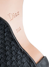 Christian Dior Black Wedge Strappy Heels