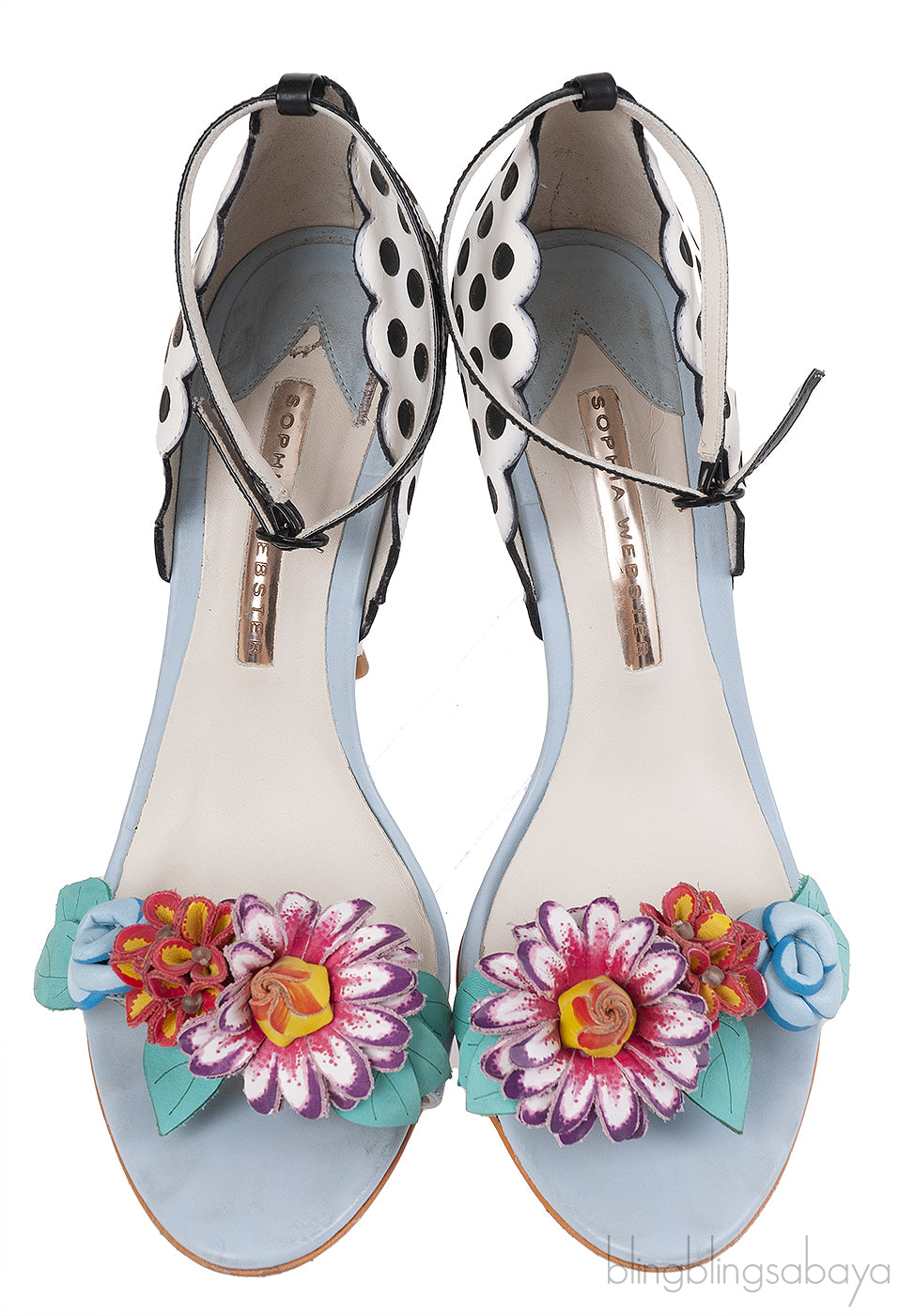 Sophia Webster Polka-dot Lilico Slingback Sandals