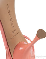 Dot Feather-trimmed Leather Sandals