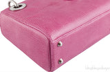 Lady Dior Pink Mini Lizard