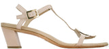 Boucle Nude Leather Sandals*