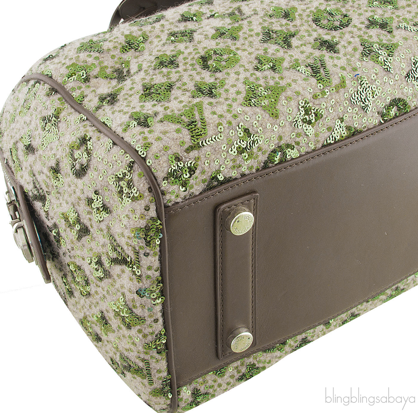 Sequin Monogram Speedy Bag
