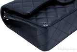 Classic CC Black Quilted Medium Flap