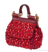 Micro Sicily Crystal-Embellished Cross-Body Bag