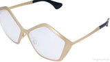 SMU53N Geometric Gold Sunglasses