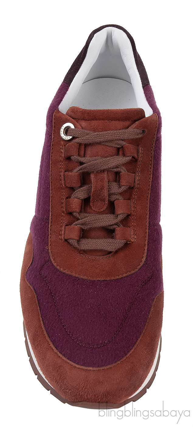 Loro Piana My Wind Tri-color Cashmere Suede Leather Sneaker
