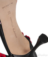 Chamaca 70 Appliquéd Floral-print Linen Mules