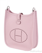 Hermès Mini Evelyne TPM 16 Rose Sakura Amazone Taurillon Clemence PHW
