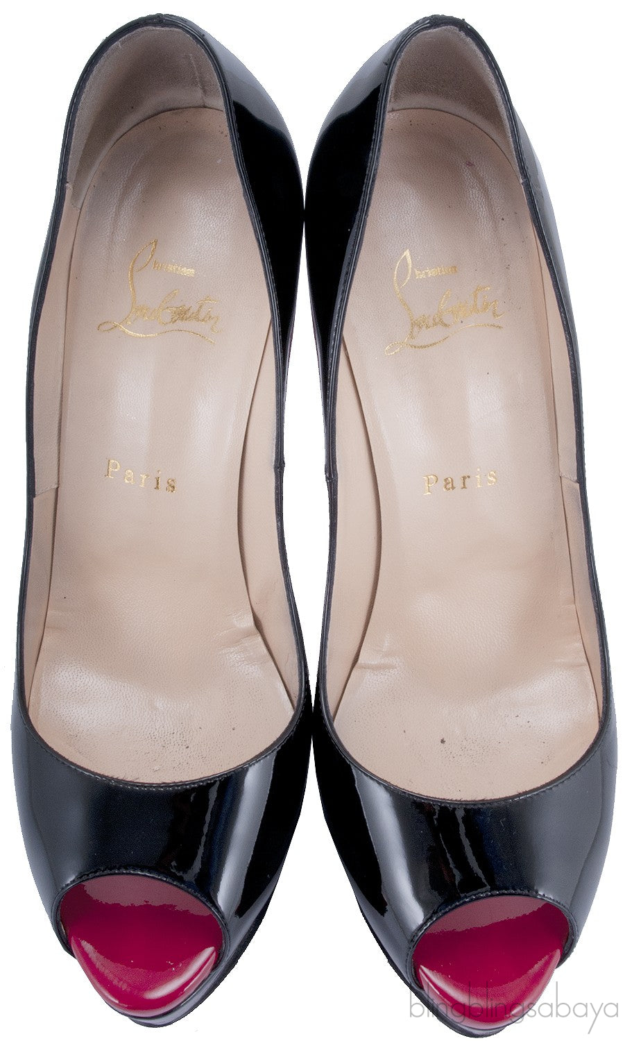 Lady Peep 150 Patent Calf Heels