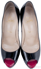 Lady Peep 150 Patent Calf Heels