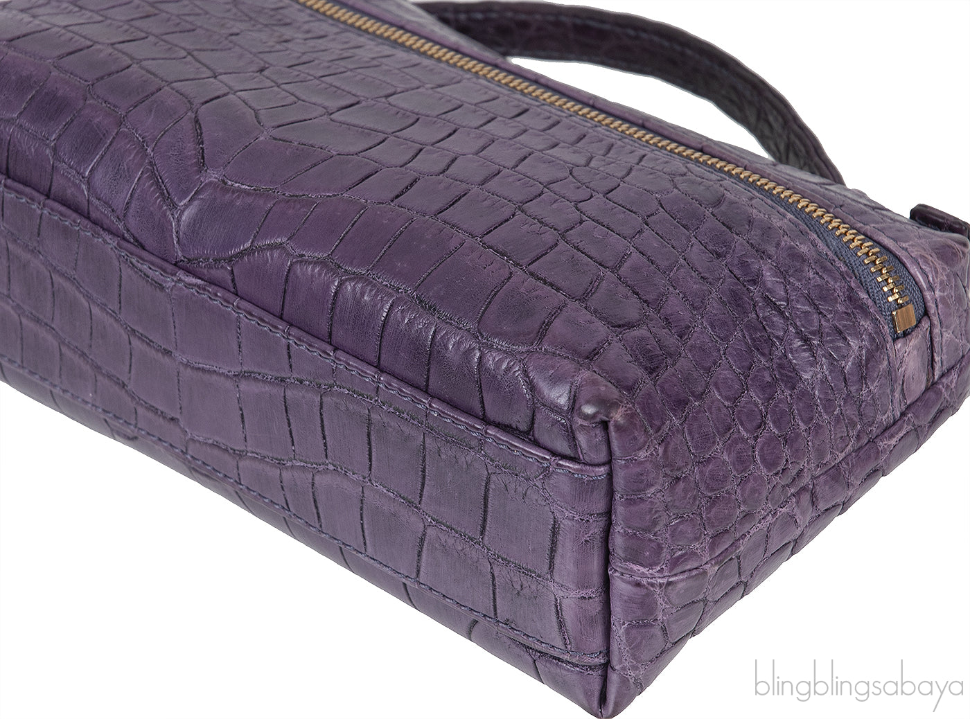 L19 Alligator Purple Pouch