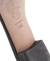 Black / Ivory Pearl Flat Mule