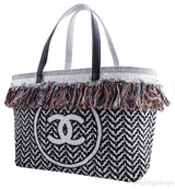 Large CC Beach Tote Bag