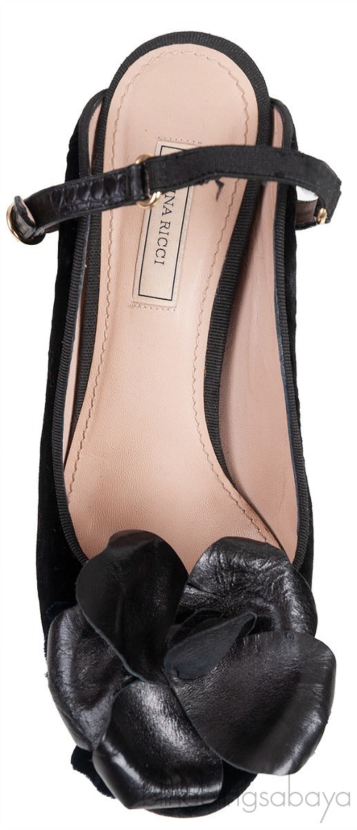 Floral Peep Toe Slide