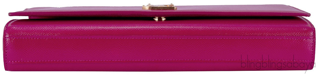 Fuchsia Pink Monogrammed Clutch