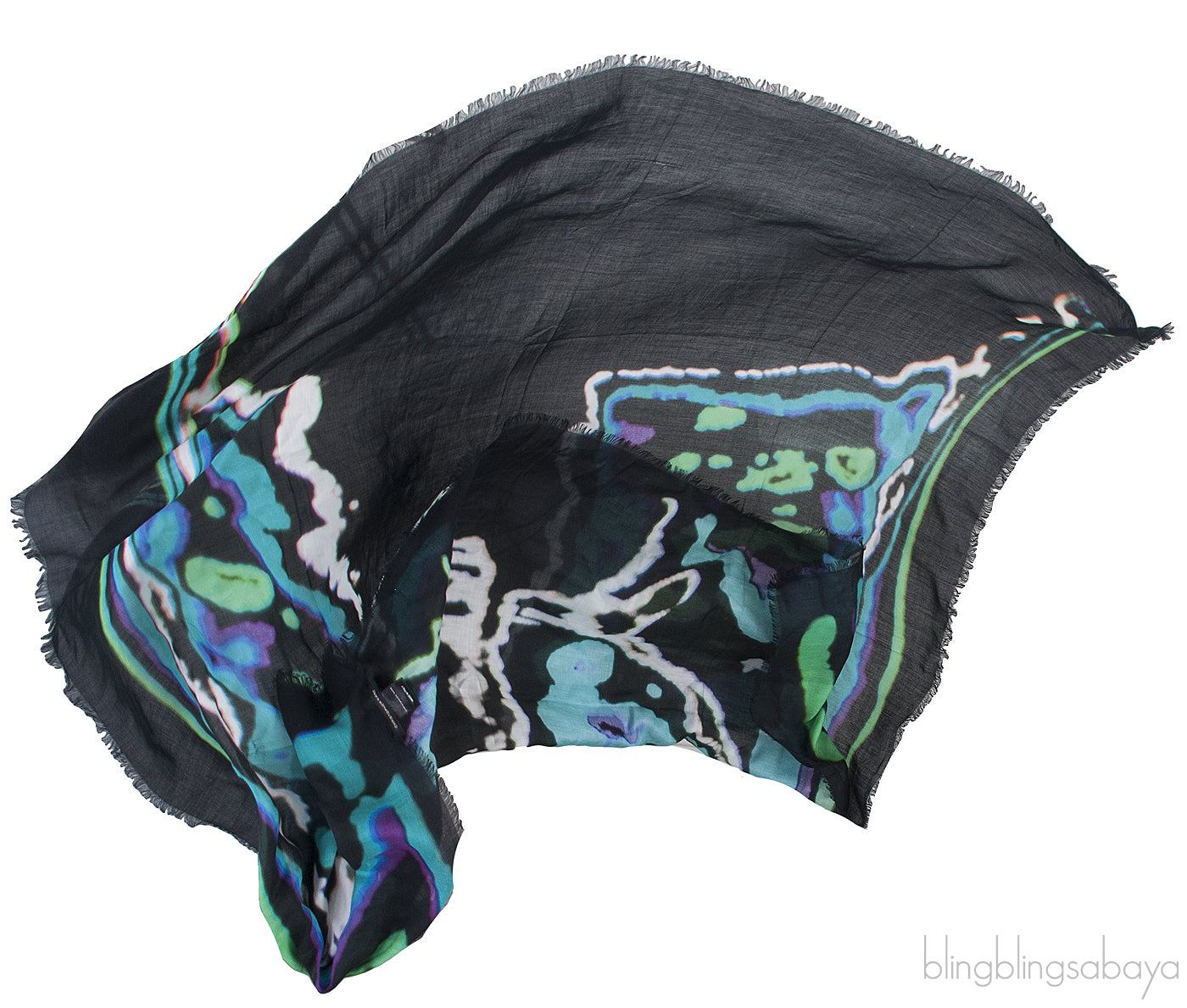 Abstract Print Multicolor Scarf