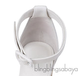 Hermes White Elda Espadrille in Calfskin
