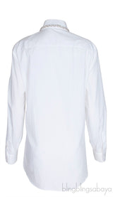 Crystal Embellished White Shirt