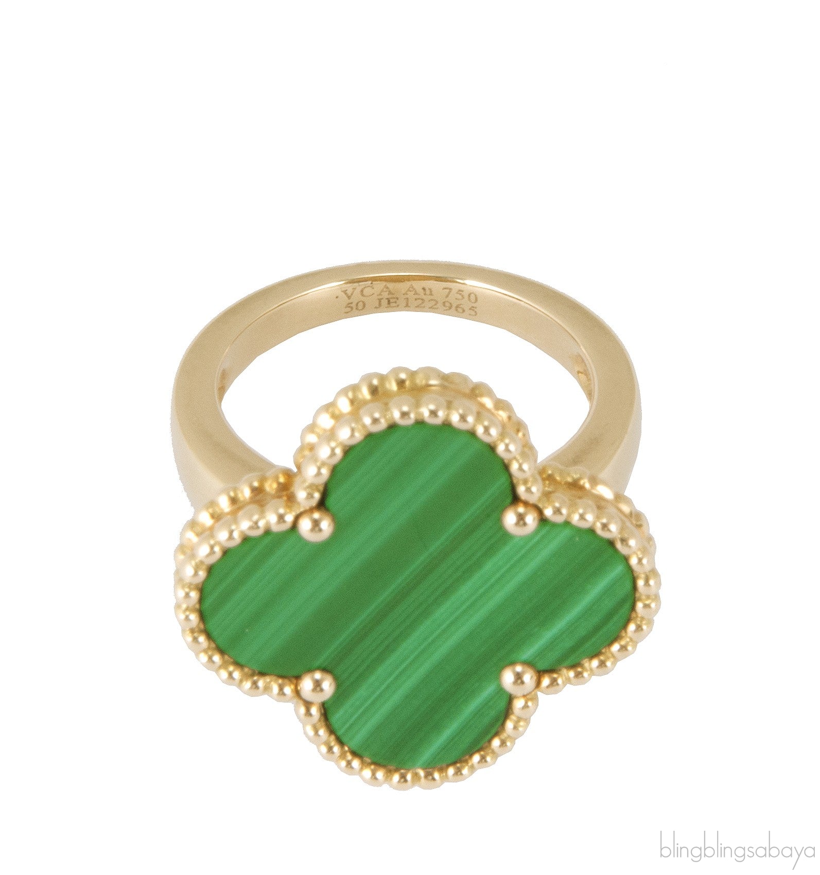 Magic Alhambra Malachite Ring