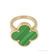 Magic Alhambra Malachite Ring