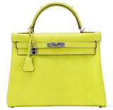Kelly 32 Bi-color Lime Epsom Retourne