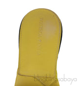 Bottega Veneta Apple Green BV Rubber Lido Sandals