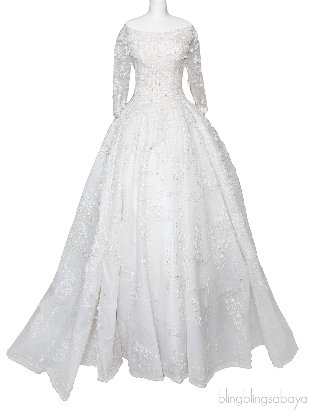 Crystal Embellished Wedding Dress