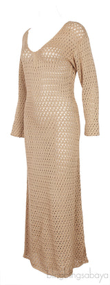 Winona Open-Knit Pima Cotton Dress