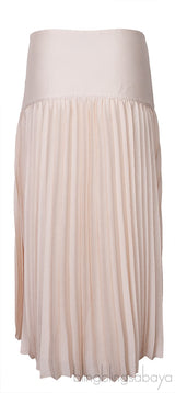 Beige Pleated Skirt