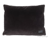 Fendi F Rectangular Grey Velvet Cushion