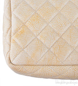 Crinkled Patent Quilted Flap Bag Jumbo