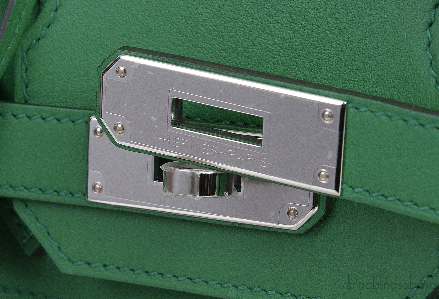 Birkin 30 Toile H Swift Vert Vertigo Ecru Noir PHW
