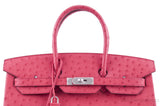 Birkin 35 Ostrich Bougainvillier