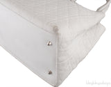 White Quilted Cannage Bag
