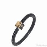 Fendi Resin Cabochon Stingray Bangle Bracelet