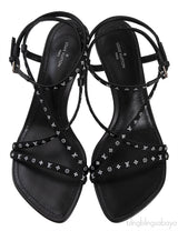 Black Monogram Citizen Strappy Sandals