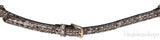 Python Crystal Embellished Slim Belt