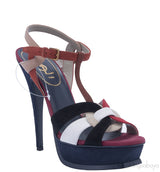 Multicolor Tribute T-strap Sandals
