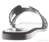 Black Oran Strass Sandals