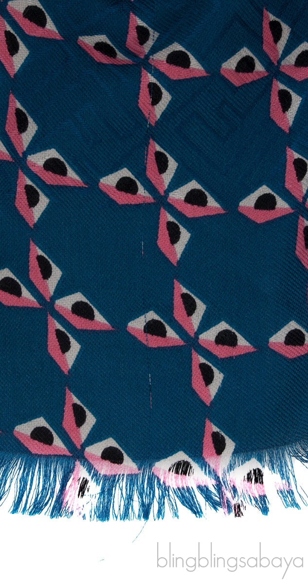 Bug Printed Murmansky Fur Shawl