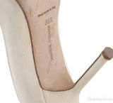 Ivory Hangisi Satin Jeweled Pump
