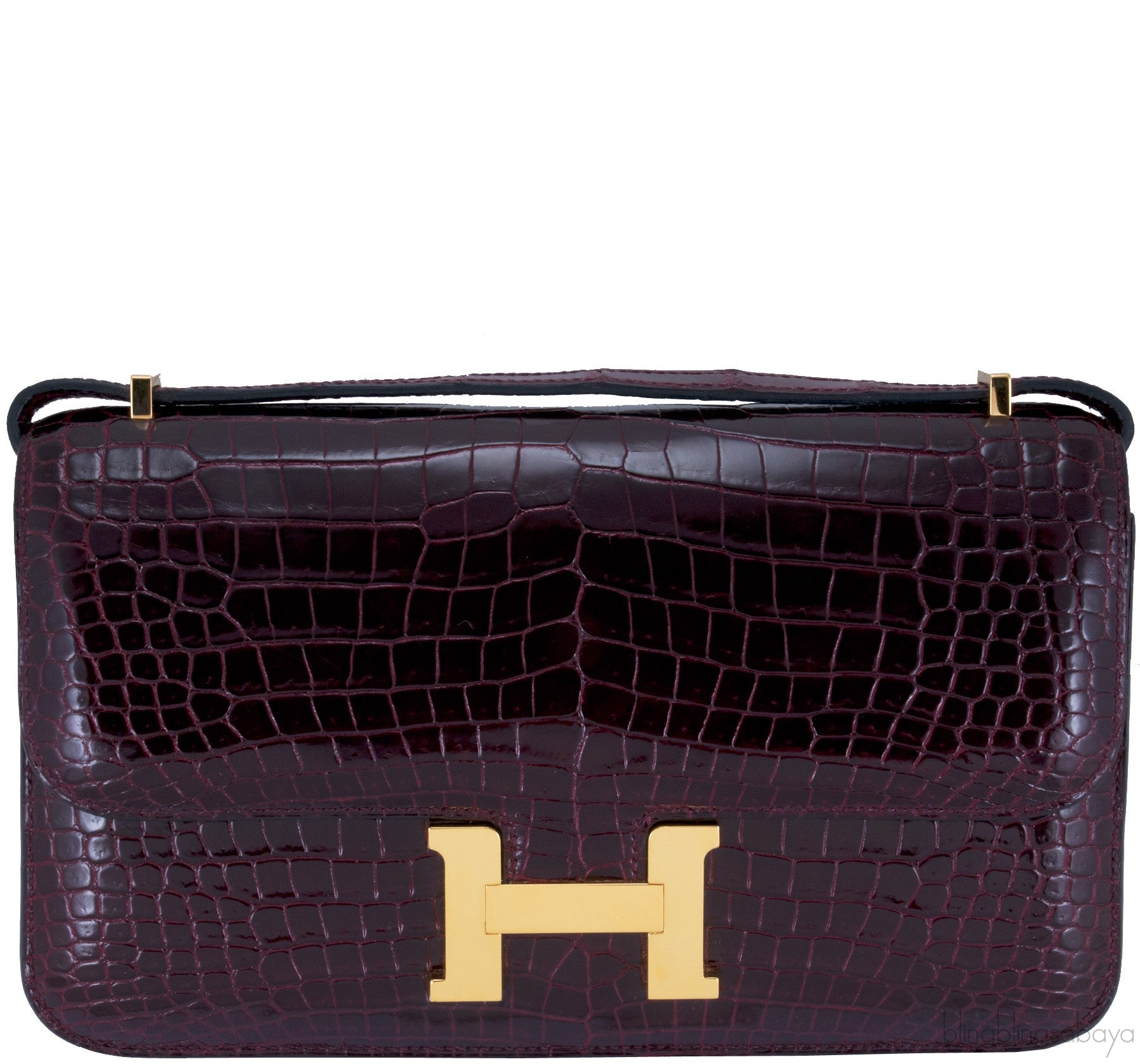 Constance Elan Crocodile Bordeaux