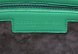 Green Intrecciatio Clutch Crossbody Bag