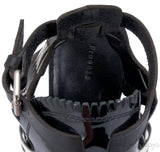 Black / White Monochrome Woven Sandals
