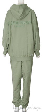 Avocado Green Hoodie & Trouser
