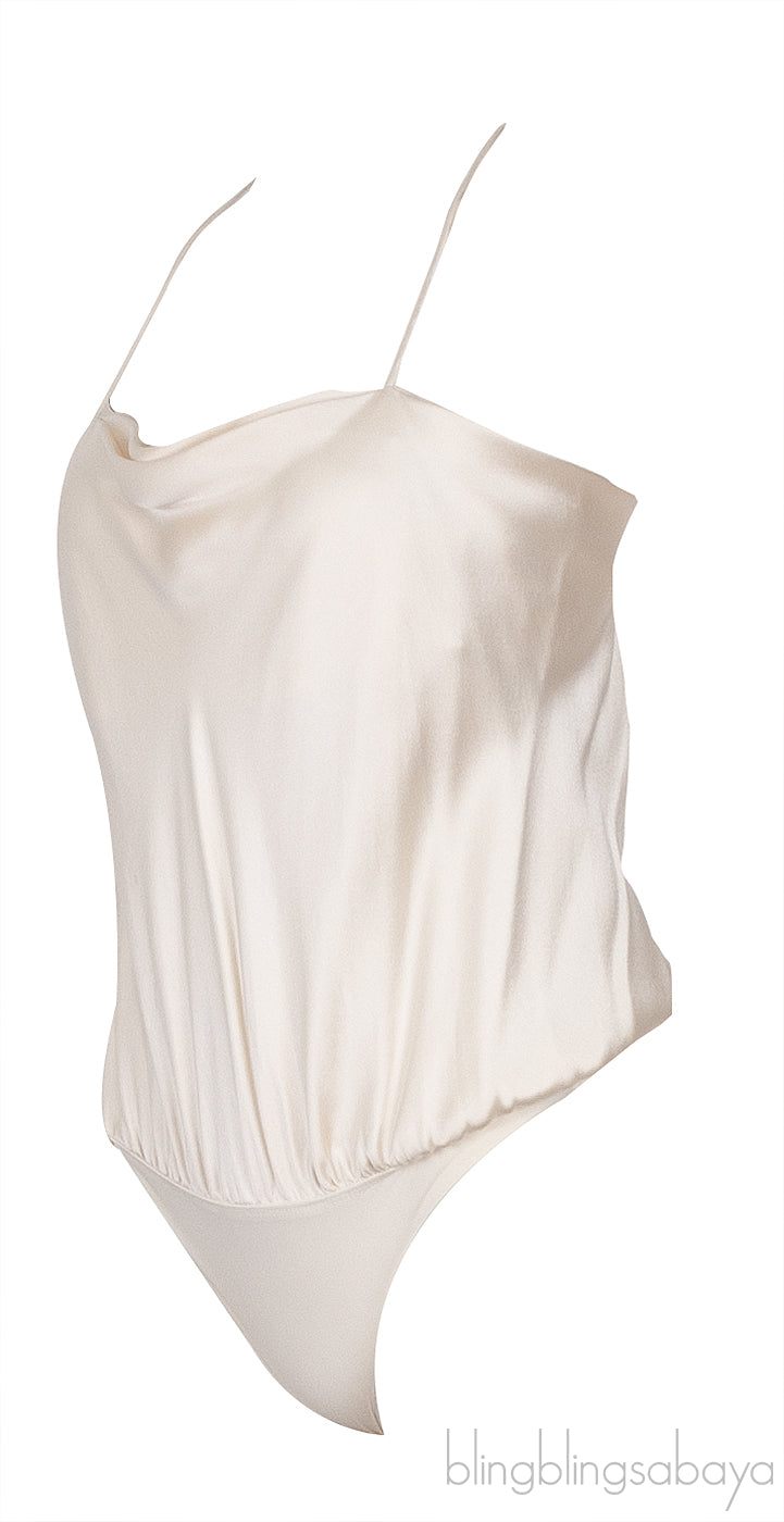 White Pearl Sleeveless Bodysuit