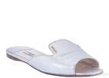 Vernice Saffiano Bicolor Open Toe Slide