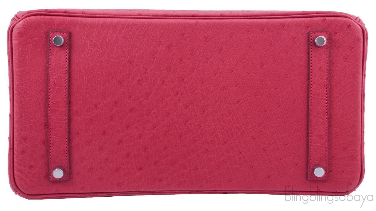 Birkin 35 Ostrich Bougainvillier